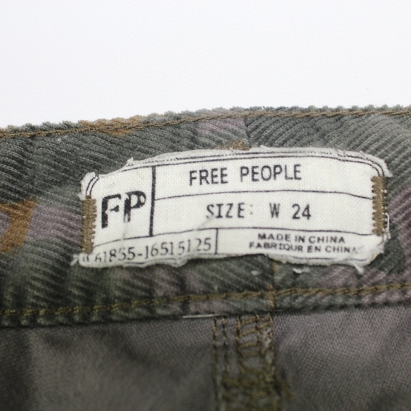 Free People skinny jeans Camo Print Sz 25 👖 - Picture 3 of 3